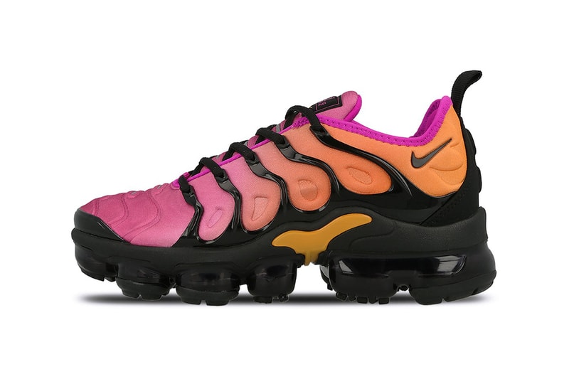 Nike New Air VaporMax Plus TN Gradient Sneakers Reverse Sunset Sherbet Ombre Fuchsia Orange Crimson Fluoro Women's Ladies where to buy Overkill