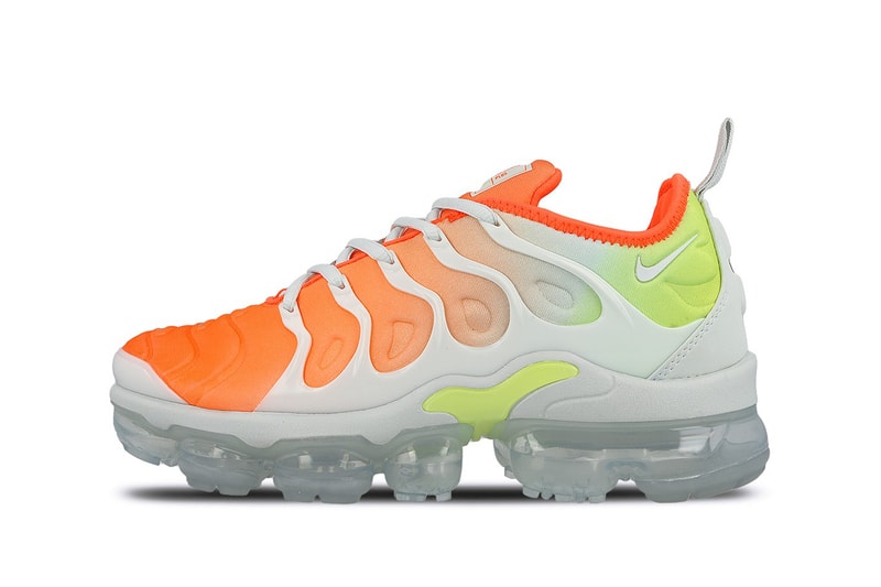 Nike New Air VaporMax Plus TN Gradient Sneakers Reverse Sunset Sherbet Ombre Fuchsia Orange Crimson Fluoro Women's Ladies where to buy Overkill