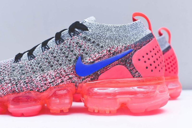 Nike Air VaporMax Flyknit 2.0 White Blue Crimson