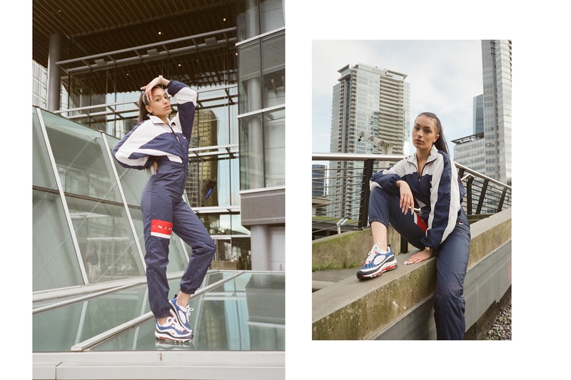 Frankie Collective Nike Air Max 98 Gundam Flight Suit Seismic Velocity Red White Blue Vintage Rework Retro Windbreaker Boiler Vancouver Canada Toronto Swoosh Editorial