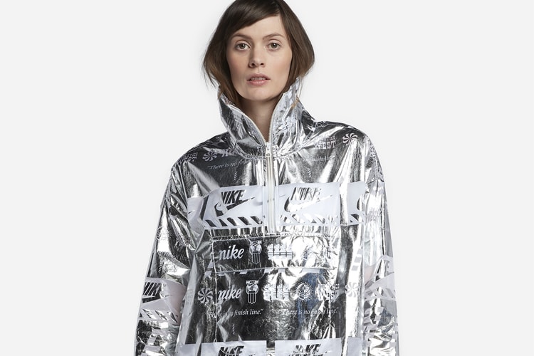 Nike's Metallic Silver Logo Jacket Is out of This World
