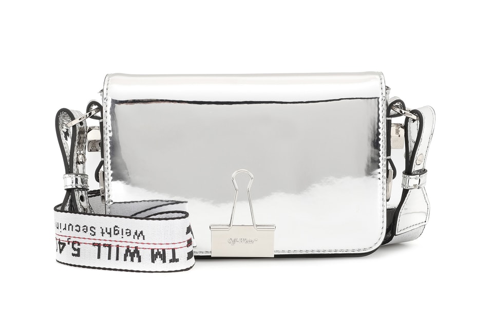 Off-White Silver Mirror Mini Binder Clip Bag | Hypebae Off-White Silver Mirror Mini Binder Clip Bag | Hypebae