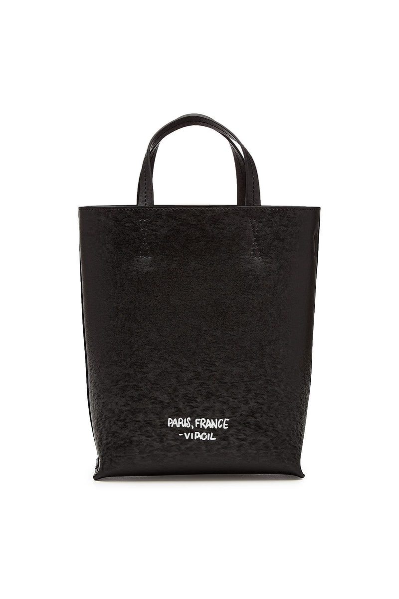 Off-White Virgil Was Not Here Leather Shoulder Bag Black