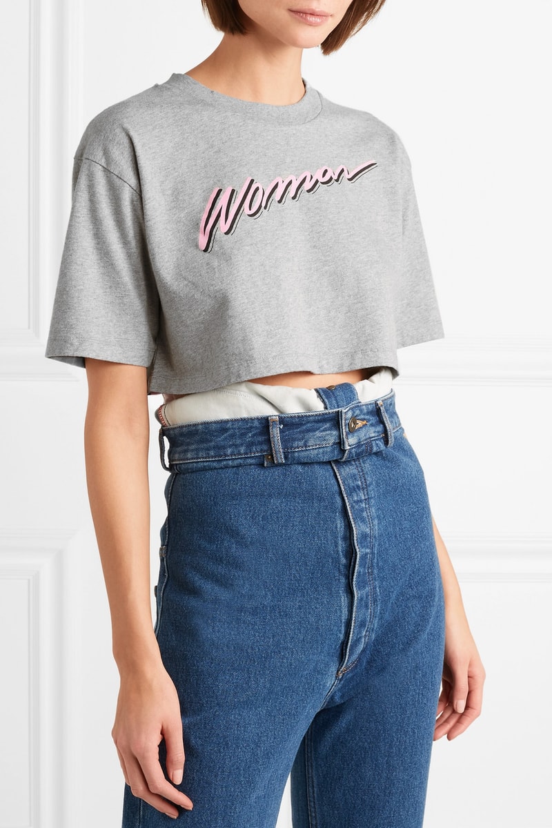 Off-White™ International Women's Day T-Shirt Net-A-Porter Exclusive Virgil Abloh Crop Top Pink March 8 
