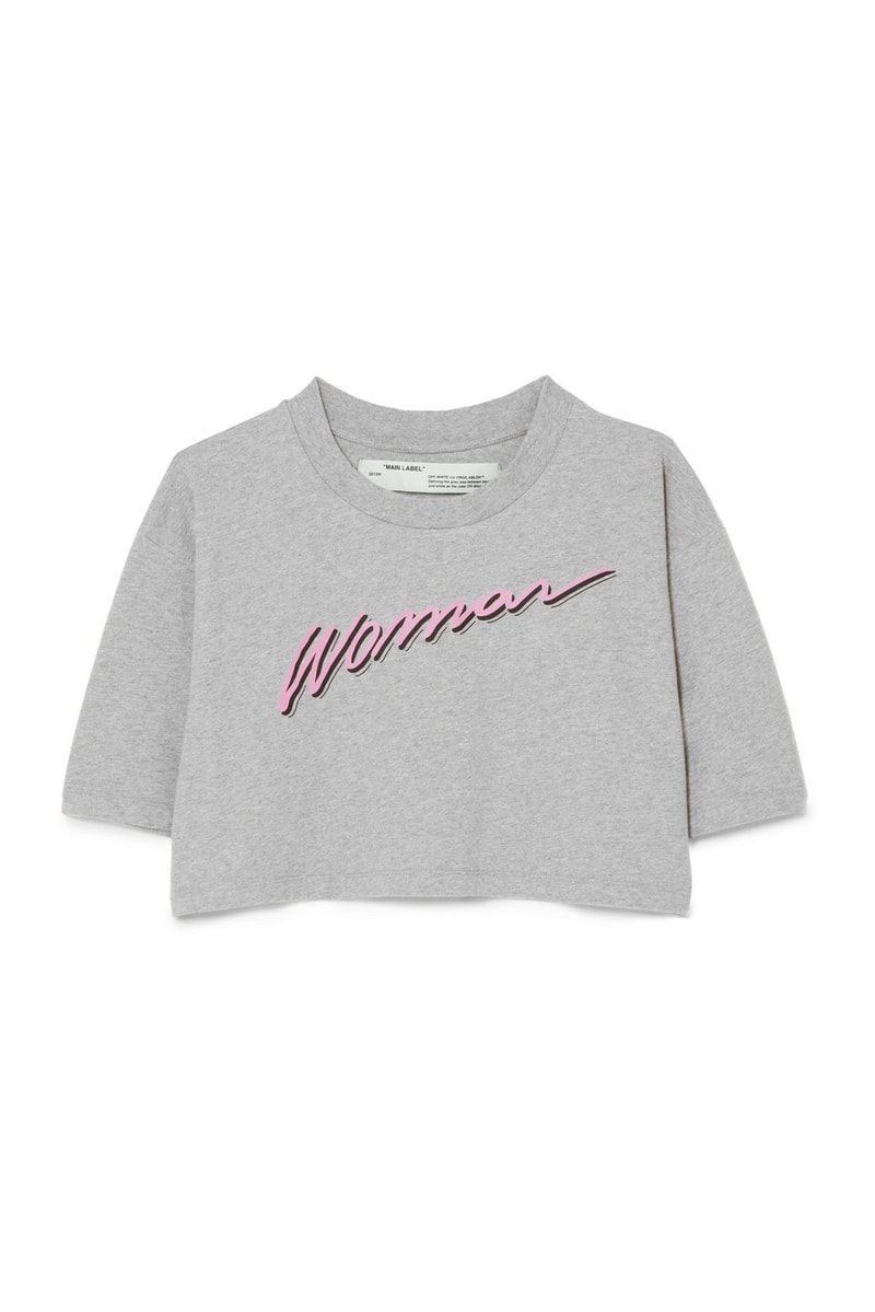 Off-White™ International Women's Day T-Shirt Net-A-Porter Exclusive Virgil Abloh Crop Top Pink March 8 