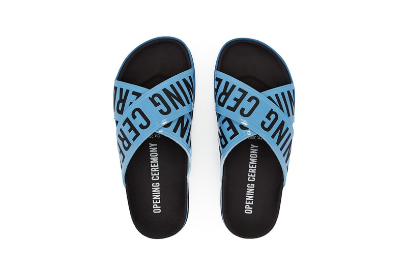 Opening Ceremony Colorful Rubber Slides Sandals Ace Green White Red Blue Black Strap Summer Spring Shoe