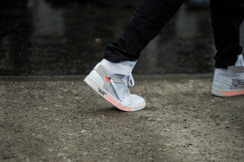 Paris Fashion Week 2018 Streetsnaps Women Virgil Abloh Nike Air Jordan 1 White