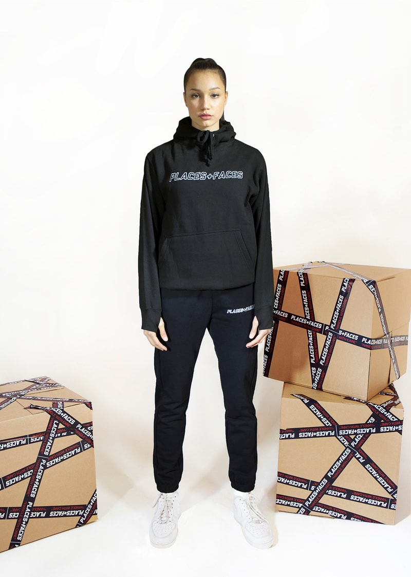 Places+Faces Spring/Summer 2018 Lookbook Hoodie Black