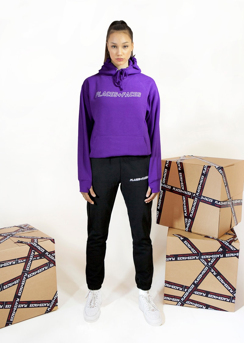 Places+Faces Spring/Summer 2018 Lookbook Hoodie Purple