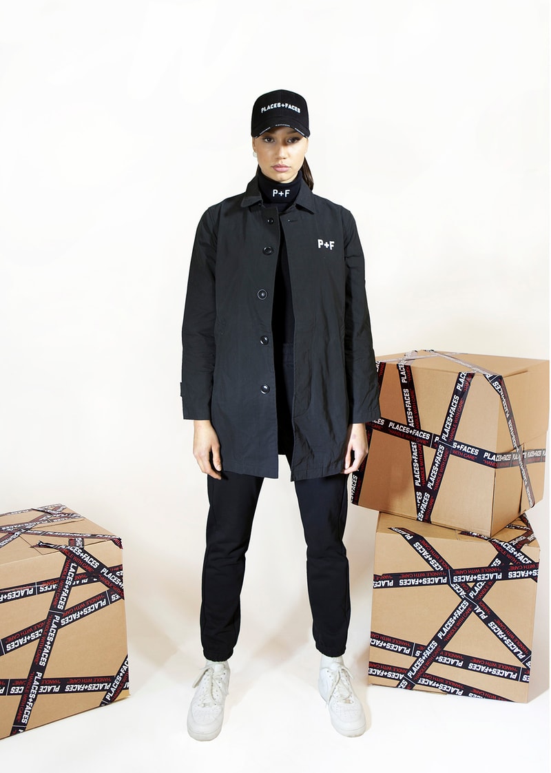 Places+Faces Spring/Summer 2018 Lookbook Jacket Hat Black