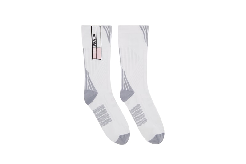 Where to Buy Prada Printed Logo Socks Pink Black Red White Cloudbust Spring Miuccia Prada