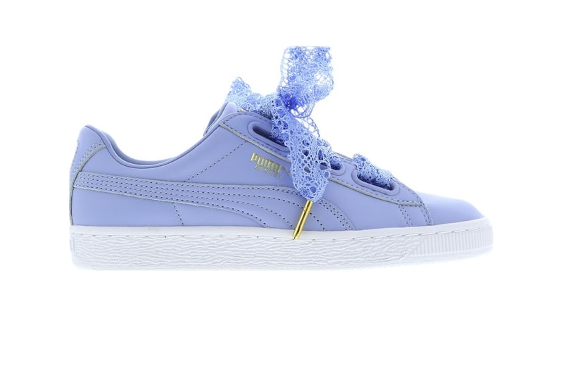 PUMA Basket Heart Lace Lavender Luster White