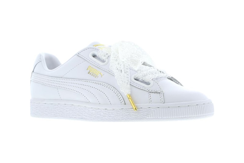 PUMA Basket Heart Lace White