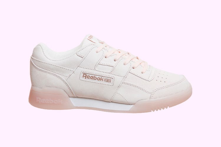 This Reebok Workout Plus is a Dream in Pastel Pink and Rose Gold