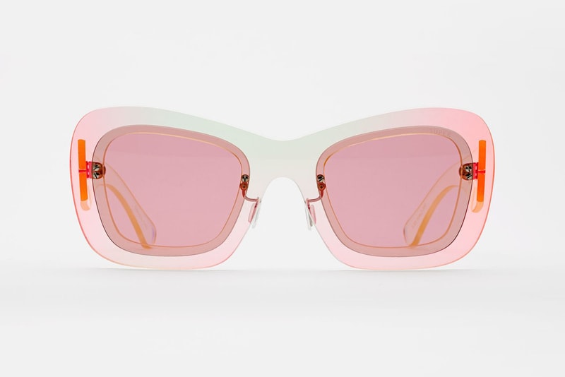 RETROSUPERFUTURE LAYERS Sunglasses Line Iridescent Pink
