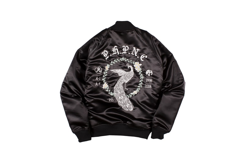 Richardson Spring/Summer 2018 Collection Souvenir Bomber Jacket Black