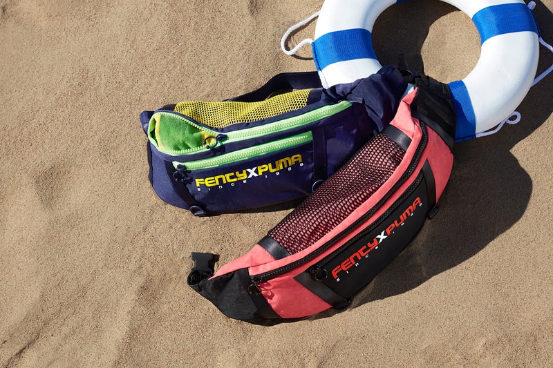 Fenty puma rihanna spring summer 2018 ss19 campaign slick woods scuba surf motosports cleated creeper neon fanny pack bum bag rucksack sneakerboots