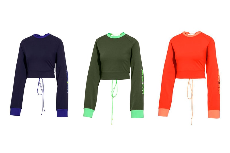 Rihanna Fenty PUMA Spring Summer 2018 Laced Sweatshirt Blue Green Orange