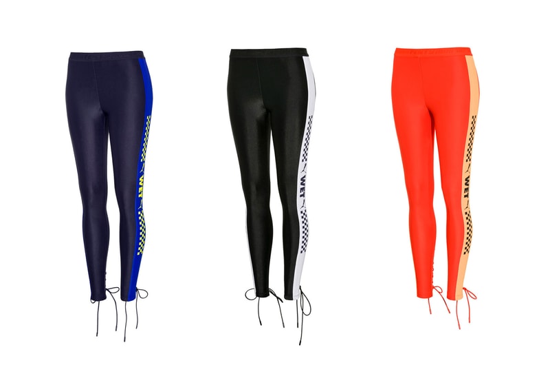 Rihanna Fenty PUMA Spring Summer 2018 Back Lacing Tights Blue Black Orange