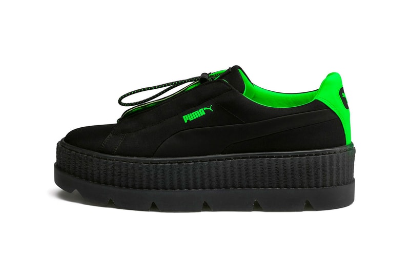 Rihanna Fenty PUMA Spring Summer 2018 Cleated Creeper Surf Black Green
