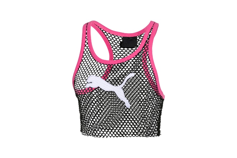 Rihanna Fenty PUMA Spring Summer 2018 Mesh Cropped Tank Top PUMA Black