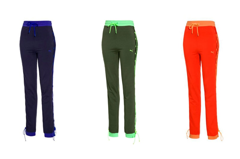 Rihanna Fenty PUMA Spring Summer 2018 Laced Sweatpants Blue Green Orange