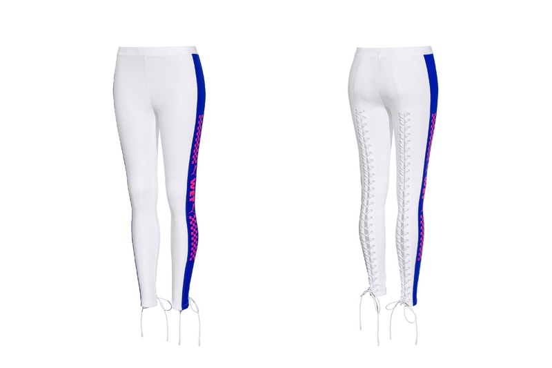 Rihanna Fenty PUMA Spring Summer 2018 Back Lacing Tights White