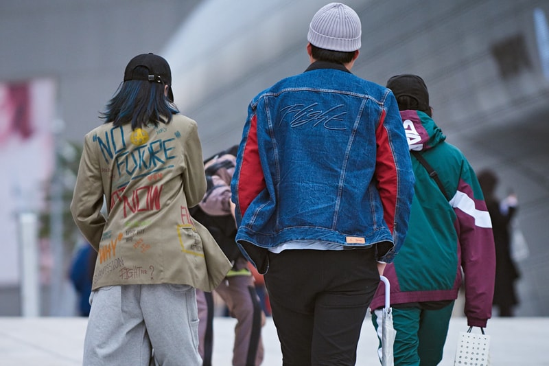 seoul fashion week street style nike virgil abloh air jordan 1 gucci balenciaga kappa