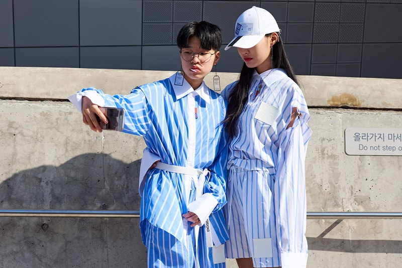 Seoul Fashion Week Fall/Winter 2018 Street Style Streetsnaps Women Streetwear Dior Off-White Nike Air Max 270 ACG Burberry
