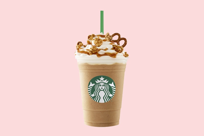 Starbucks Caramel Popcorn Pretzel Frappuccino Australia Release Limited Edition Flavor