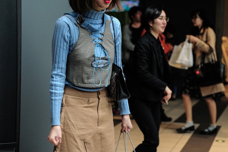 Tokyo Fashion Week 2018 Street Style Snaps Streetwear Spring Summer Streetsnaps Photography Burberry Gucci Rick Owens Nike Margiela