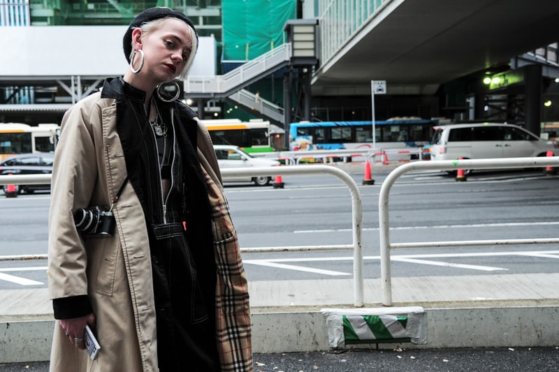 Tokyo Fashion Week 2018 Street Style Snaps Streetwear Spring Summer Streetsnaps Photography Burberry Gucci Rick Owens Nike Margiela