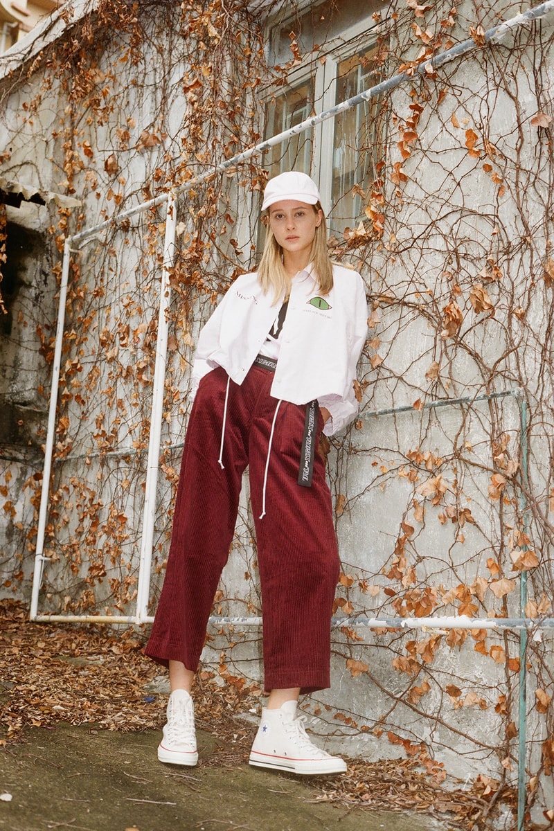 undercover jun takahashi hbxwm hbx editorial pink coach jacket red pants dad cap