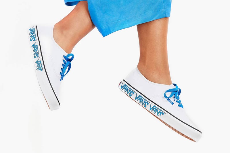 Vans' Authentic Is Tagged With Baby Blue Sketch Logos