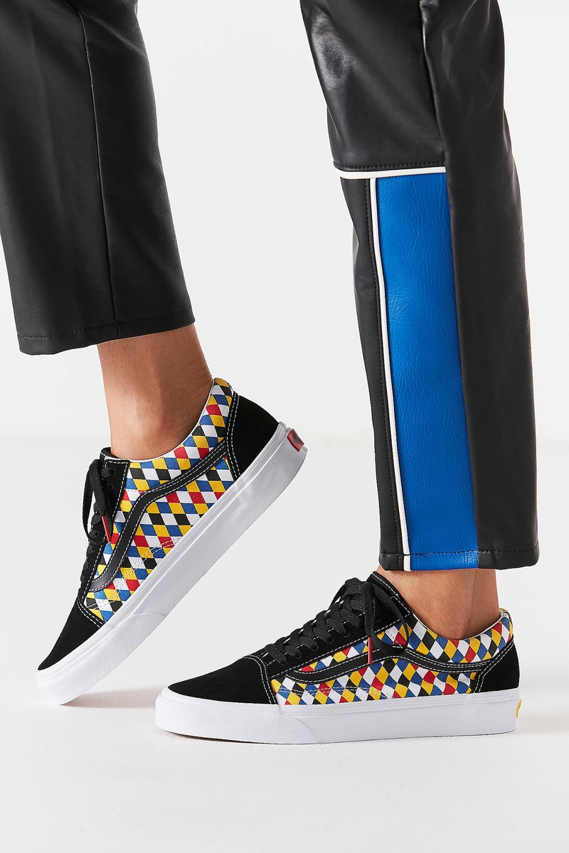 Vans Urban Outfitters Old Skool Diamonds Playing Cards Black Red Yellow Blue
