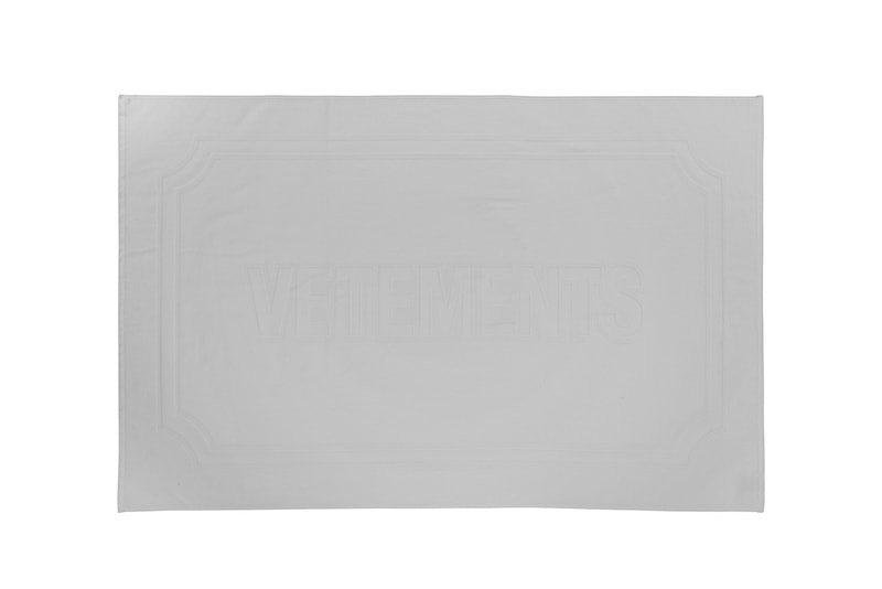 Vetements White Logo Beach Towel Expensive Funny Print Designer Towel Terrycloth