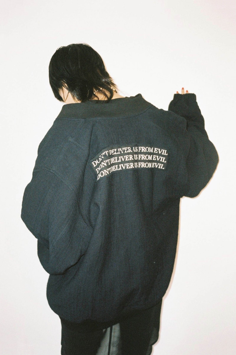 017 Hyein Seo Spring/Summer 2018 Collection Editorial Patchwork Bomber Jacket Black