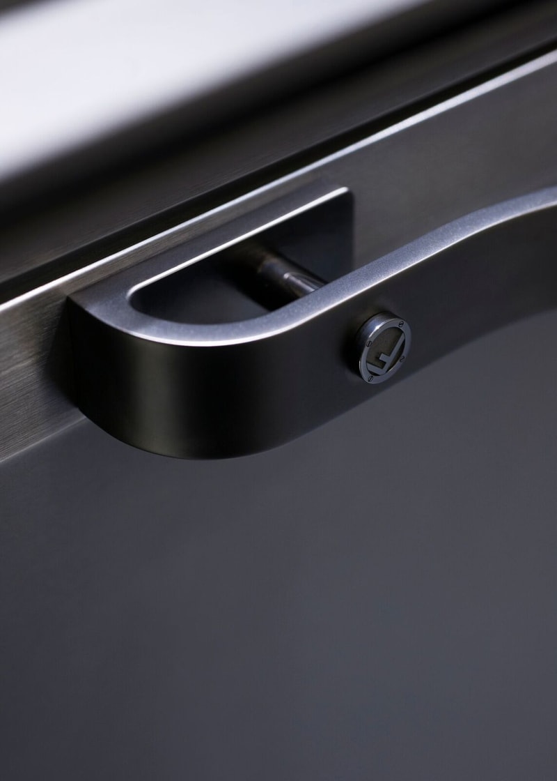 FENDI Scic Collaboration FENDICUISINE Kitchen Design Steel Grey Elegant karl lagerfeld