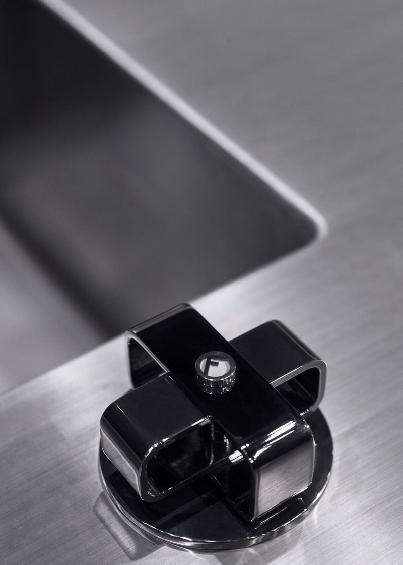 FENDI Scic Collaboration FENDICUISINE Kitchen Design Steel Grey Elegant karl lagerfeld