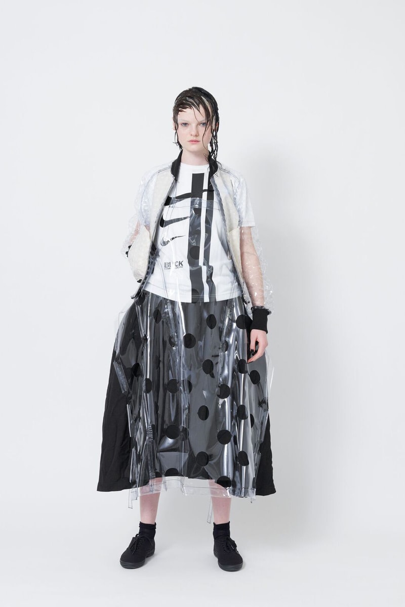 Black Comme des Garcons Spring Summer 2018  Rei Kawakubo Womenswear Blue Grey Red White