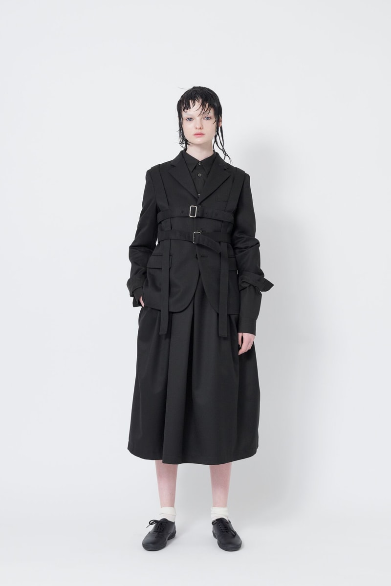 Black Comme des Garcons Spring Summer 2018  Rei Kawakubo Womenswear Blue Grey Red White