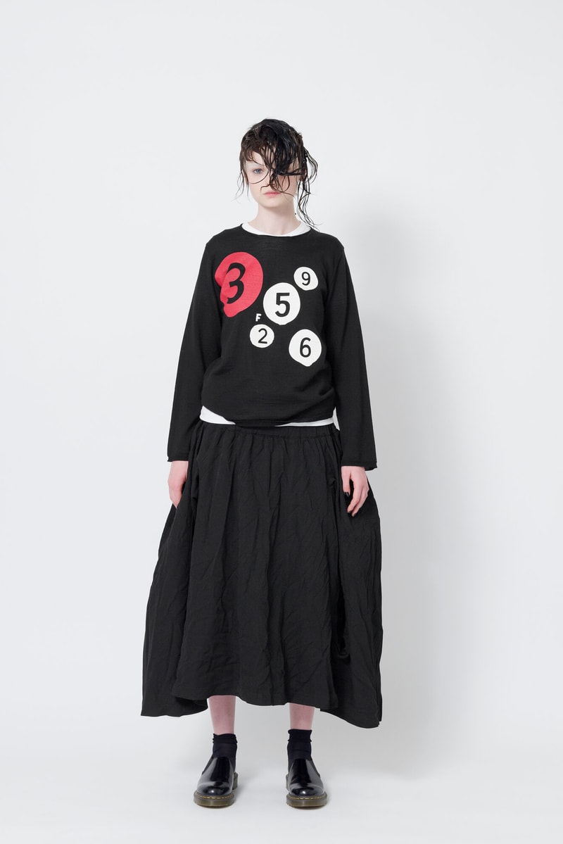 Black Comme des Garcons Spring Summer 2018  Rei Kawakubo Womenswear Blue Grey Red White