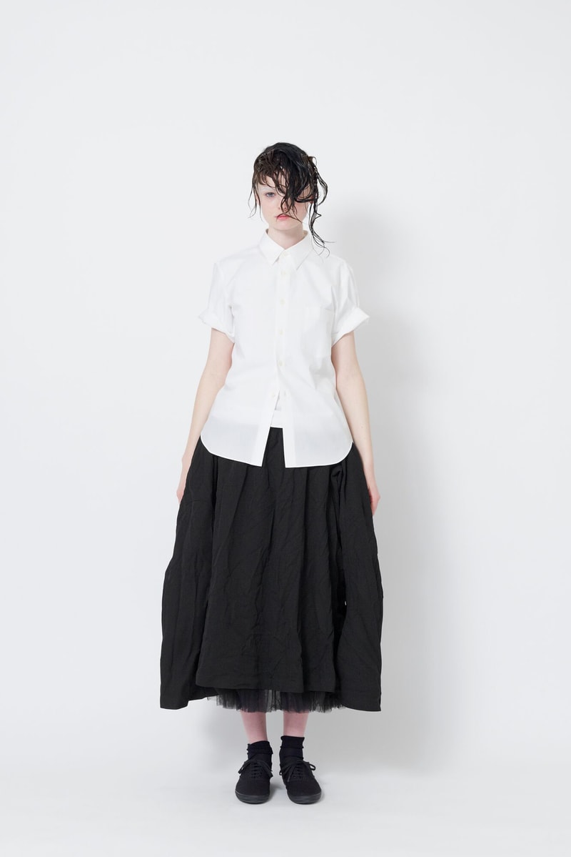 Black Comme des Garcons Spring Summer 2018  Rei Kawakubo Womenswear Blue Grey Red White