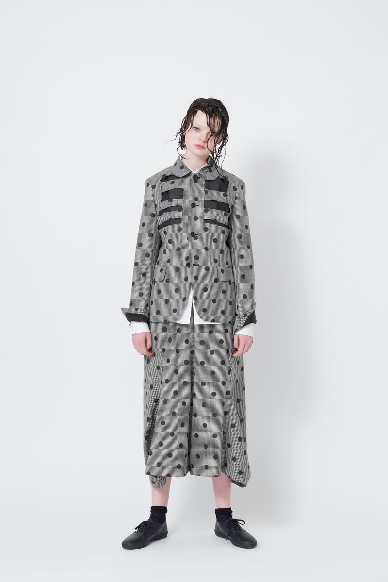 Black Comme des Garcons Spring Summer 2018  Rei Kawakubo Womenswear Blue Grey Red White