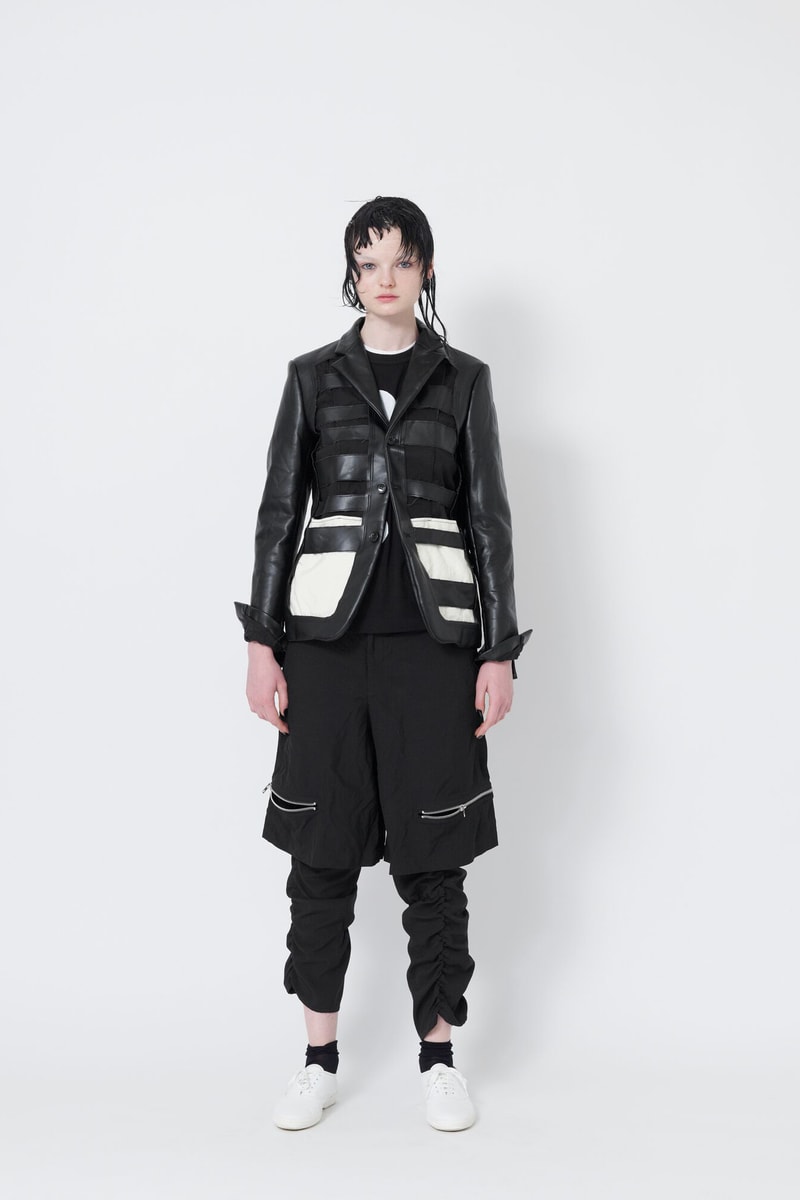 Black Comme des Garcons Spring Summer 2018  Rei Kawakubo Womenswear Blue Grey Red White