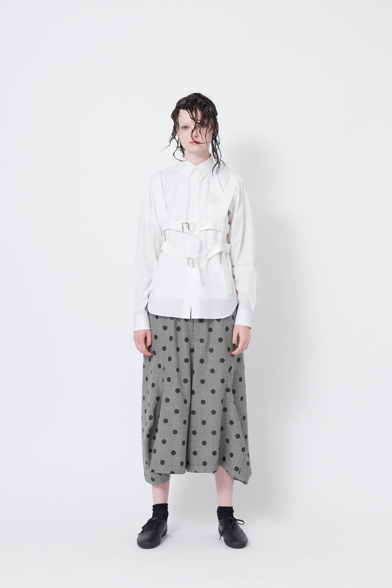 Black Comme des Garcons Spring Summer 2018  Rei Kawakubo Womenswear Blue Grey Red White