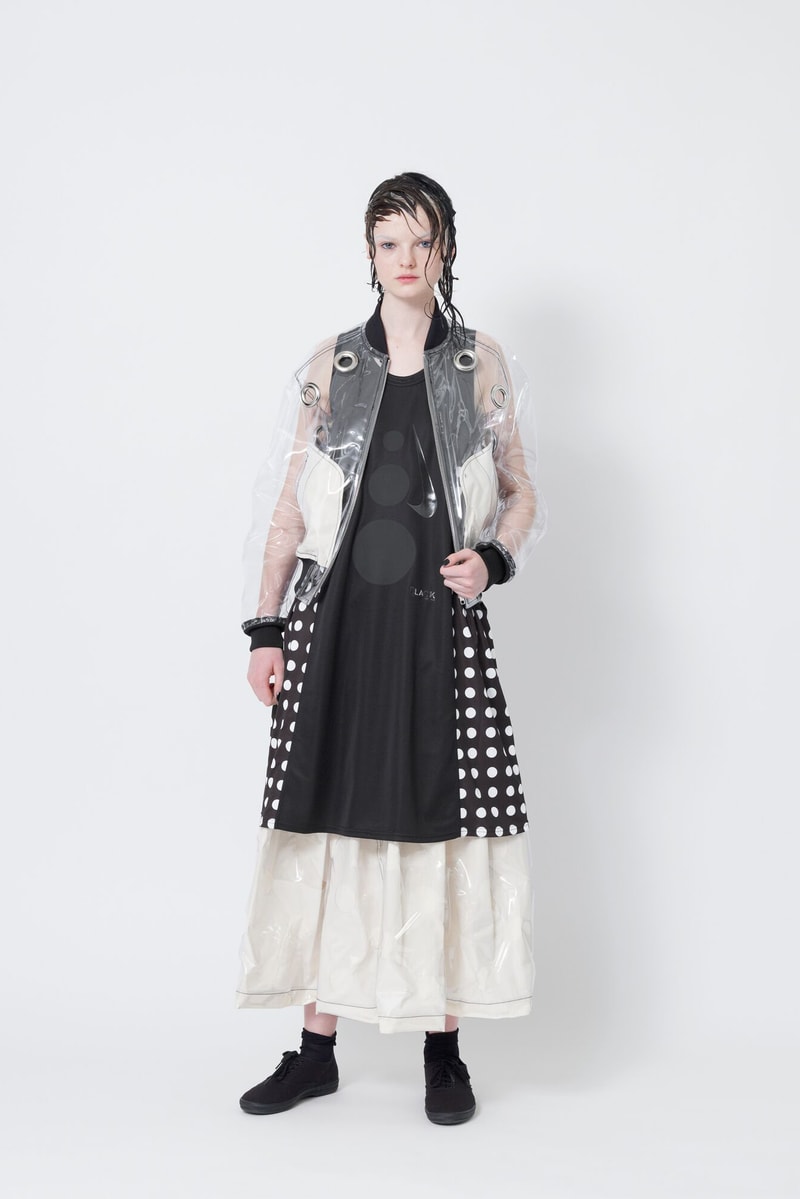 Black Comme des Garcons Spring Summer 2018  Rei Kawakubo Womenswear Blue Grey Red White