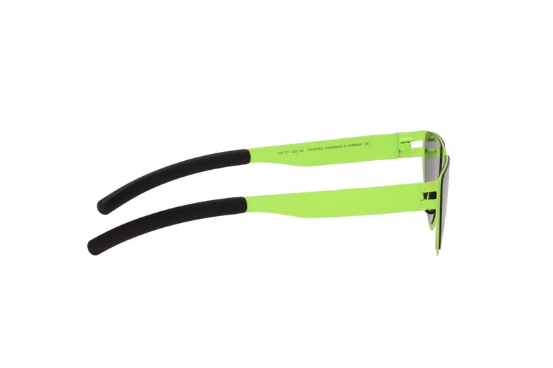 Martine Rose Lime Green Black Sunglasses Cat Eye Summer Chic