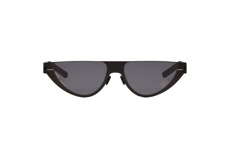 Martine Rose Lime Green Black Sunglasses Cat Eye Summer Chic