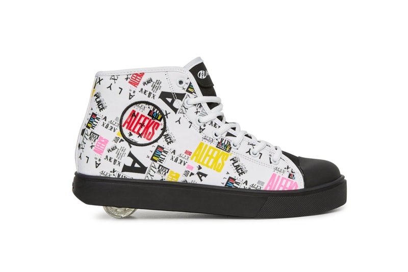 ALYX x HEELYS High Top Sneaker Collaboration Print Wheeled Shoe Childhood 90s Kid